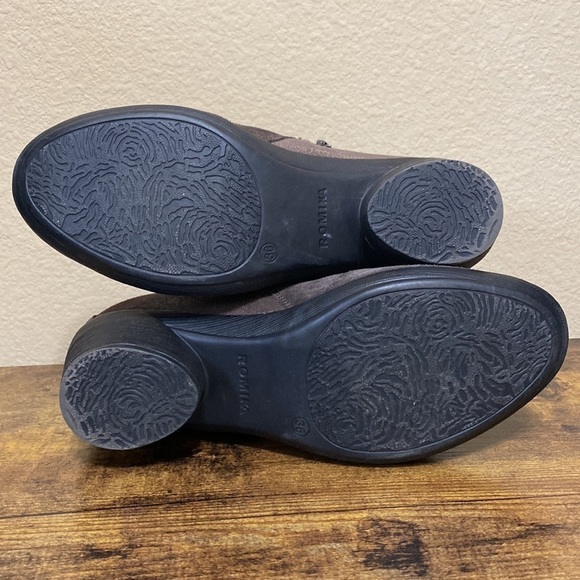 Romika Womens Daisy Studded Metallic Suede Ankle Boots, Volcano Brown, Size 5.5 - Picture 6 of 10